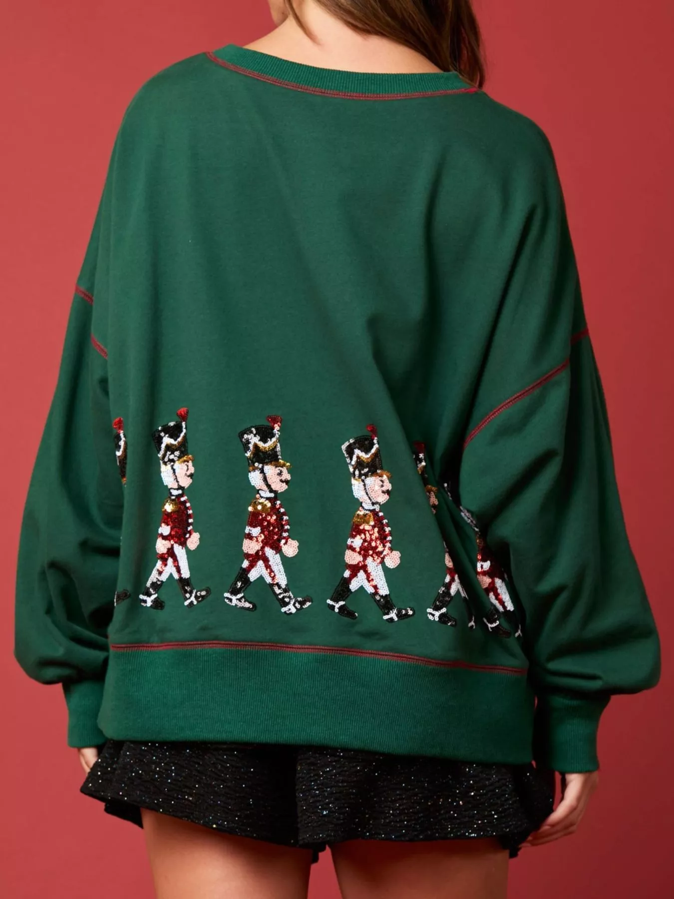 Christmas Marching Band Sequin Sweatshirt - Image 14