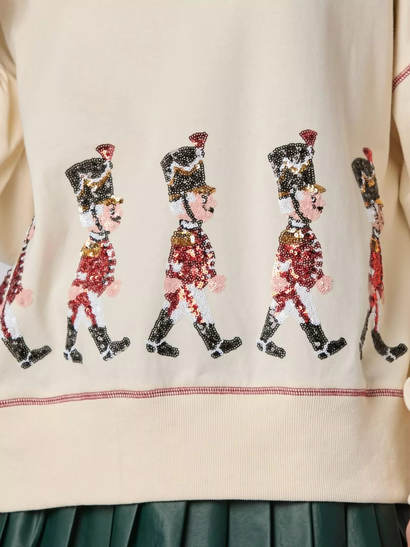 Christmas Marching Band Sequin Sweatshirt - Image 2