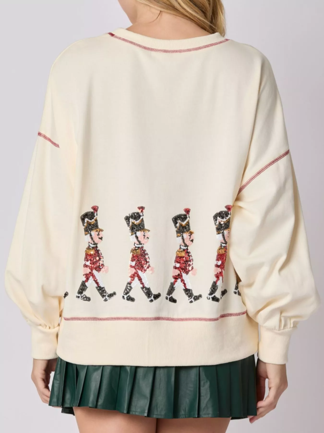 Christmas Marching Band Sequin Sweatshirt - Image 5