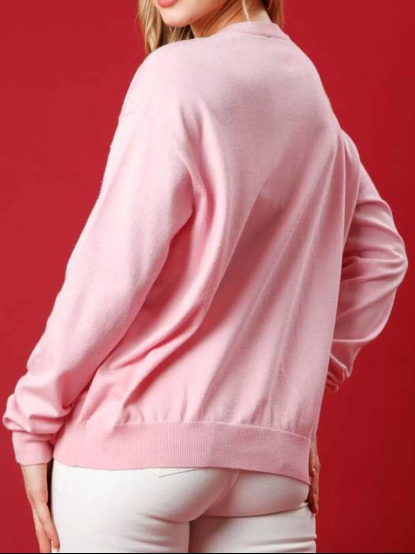 Christmas Sequin Nutcracker Dropped Shoulder Sweatshirt - Image 6