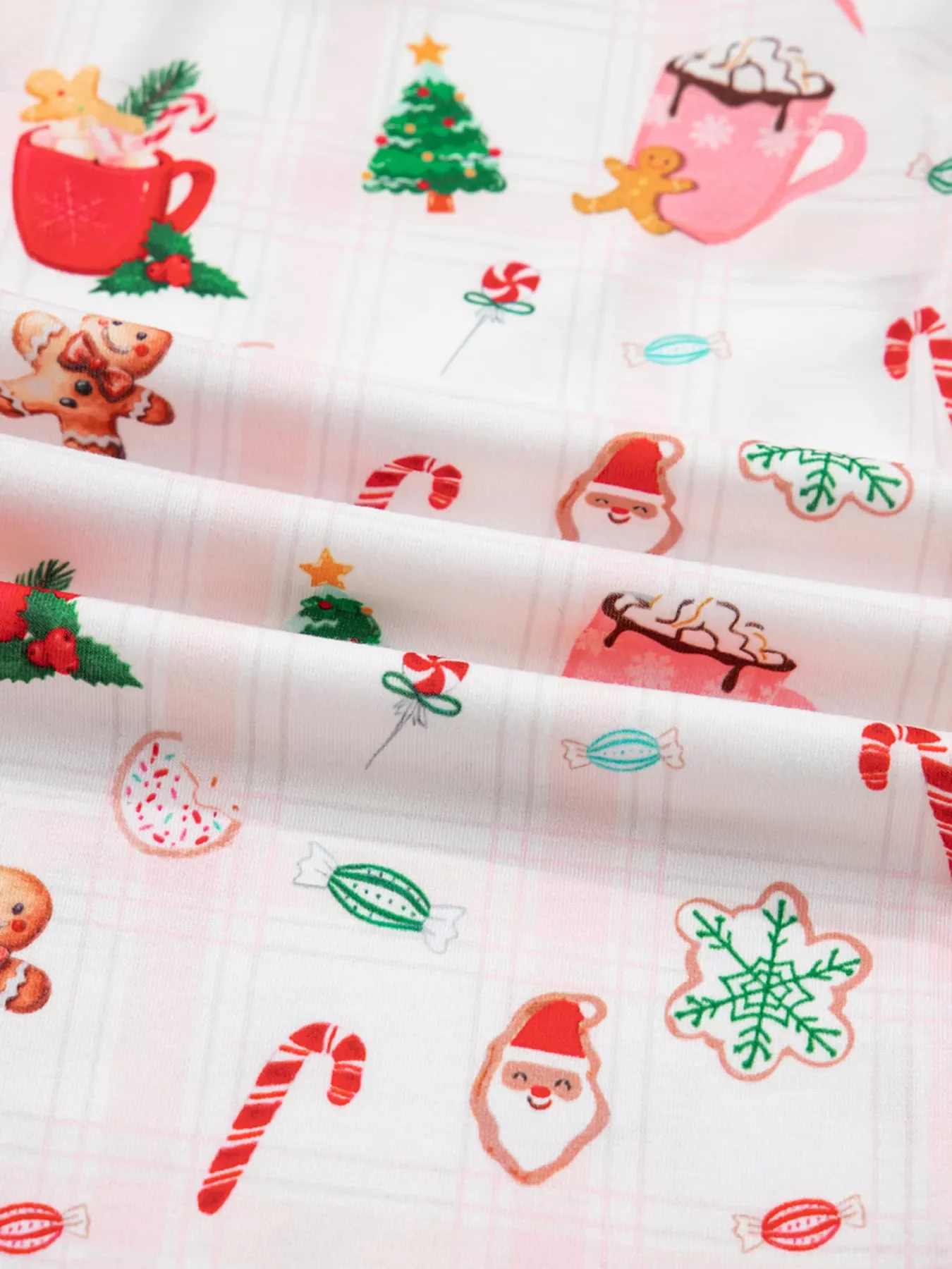 Christmas Spirit Cute Holiday Print Short Sleeve Shirt and Pants 2pcs Pajama Set - Image 12