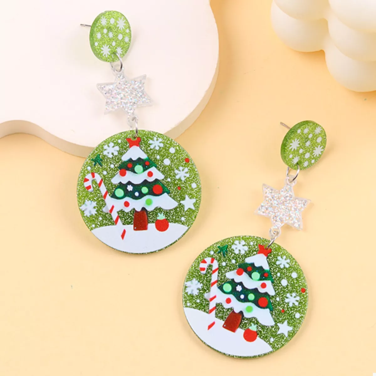 Christmas Theme Drop Earrings - Image 5