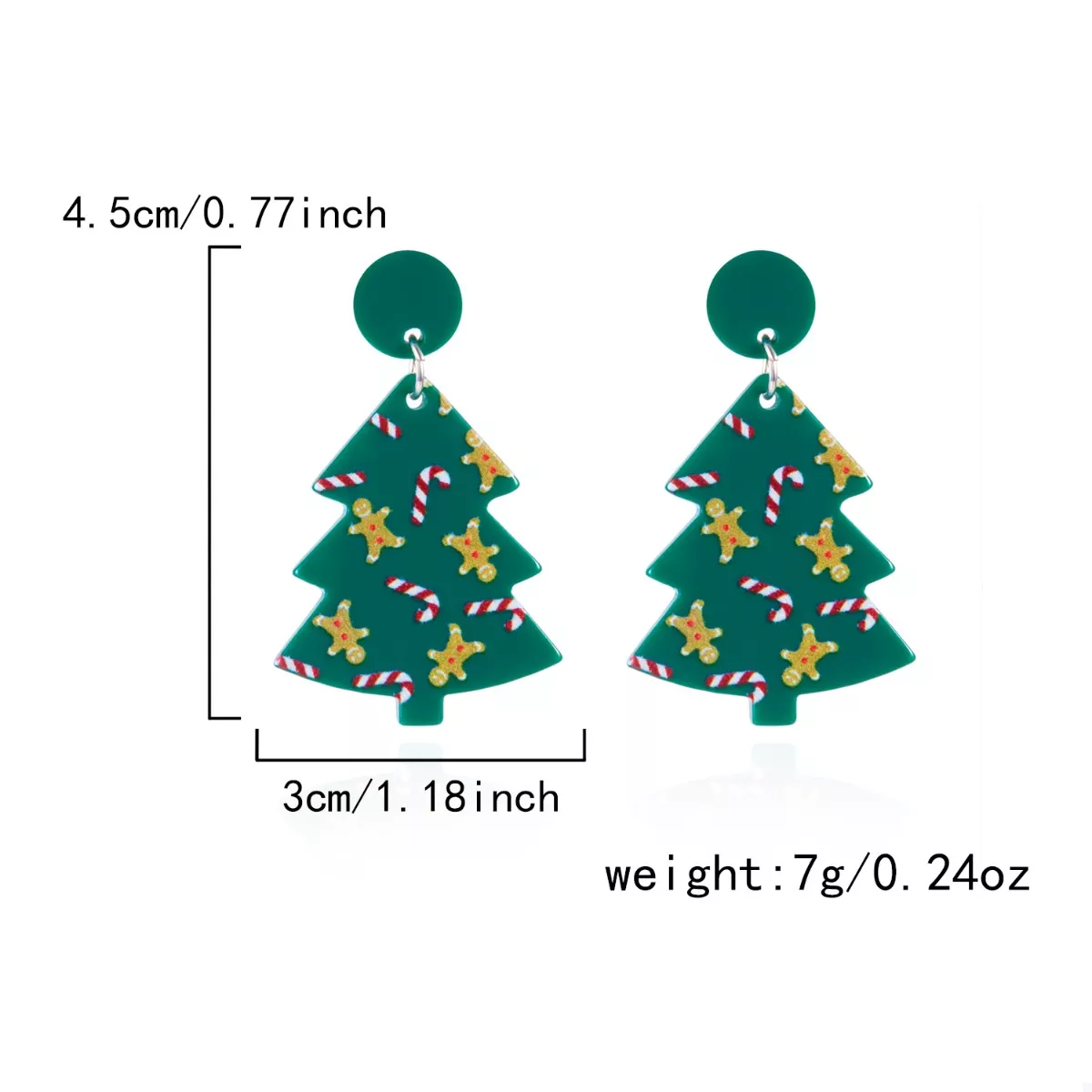Christmas Tree Drop Earrings - Image 6