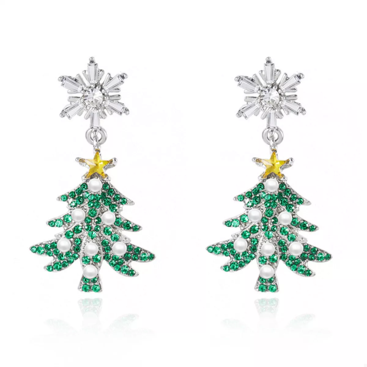 Christmas Tree Drop Earrings - Image 4