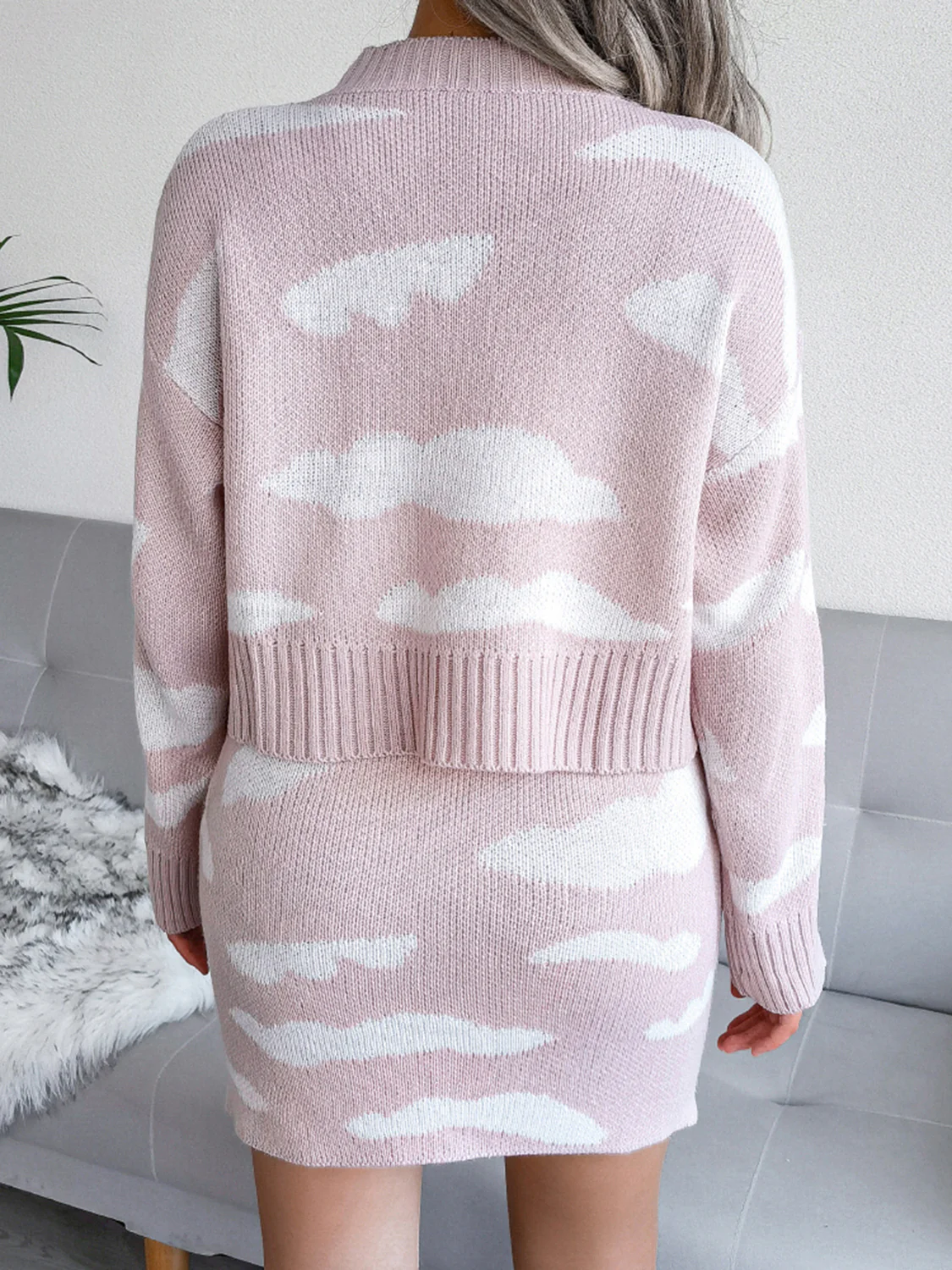Cloud Sweater and Knit Skirt Set - Image 2