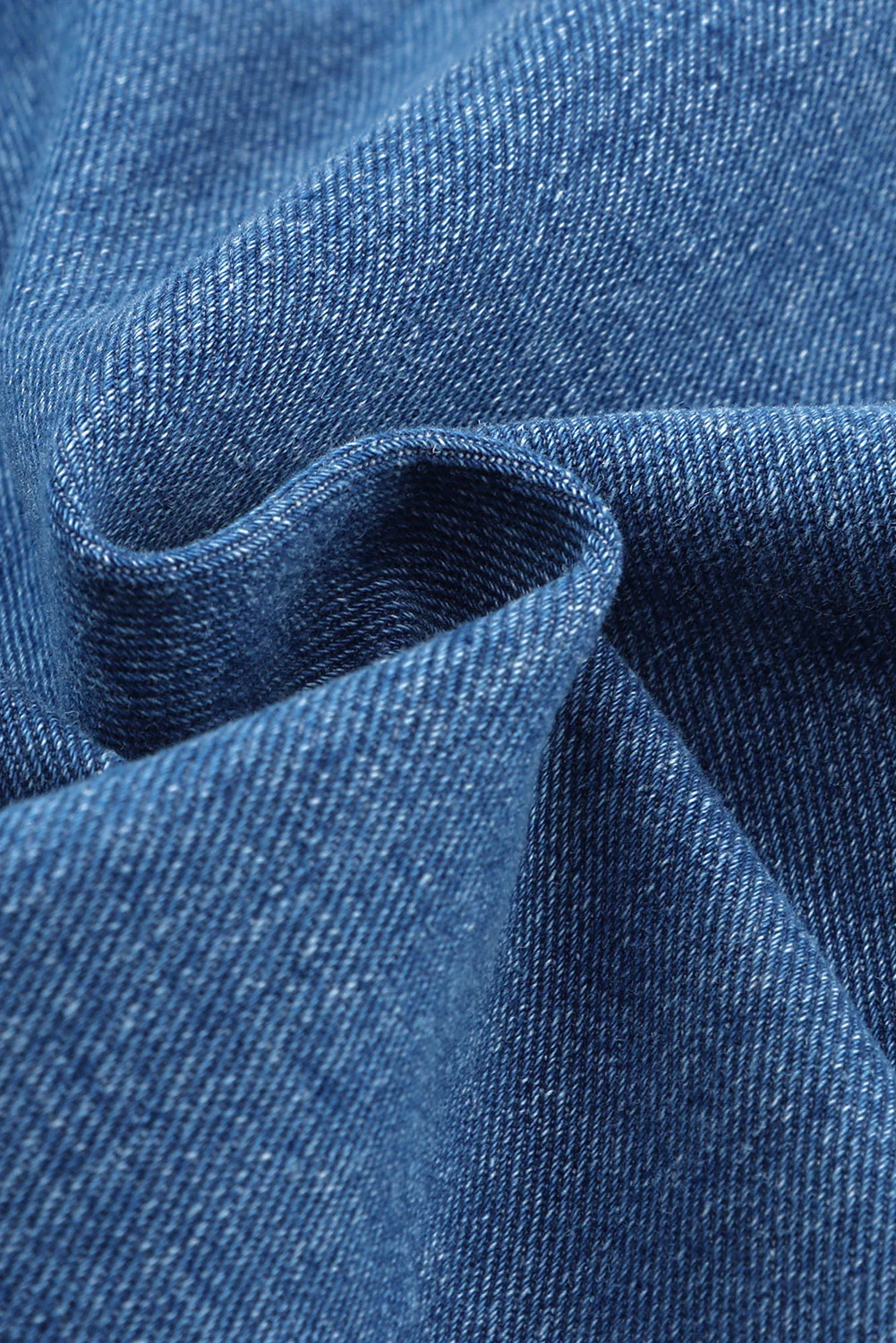 Collared Neck Button Up Denim Jacket - Image 19