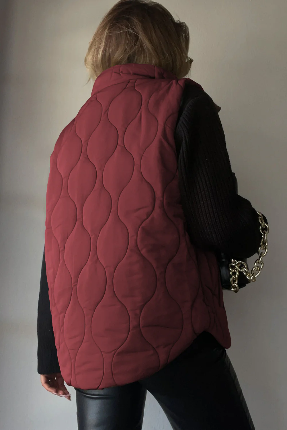 Collared Neck Vest with Pockets - Image 11