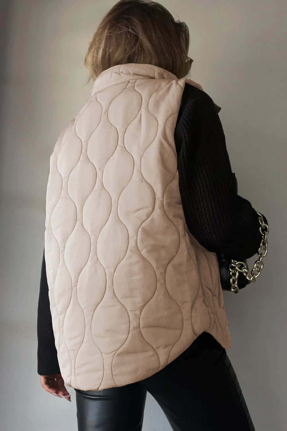 Collared Neck Vest with Pockets - Image 20
