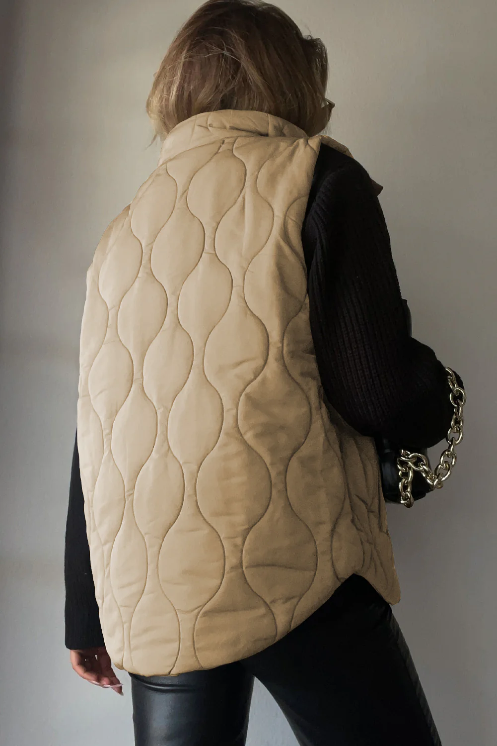 Collared Neck Vest with Pockets - Image 23