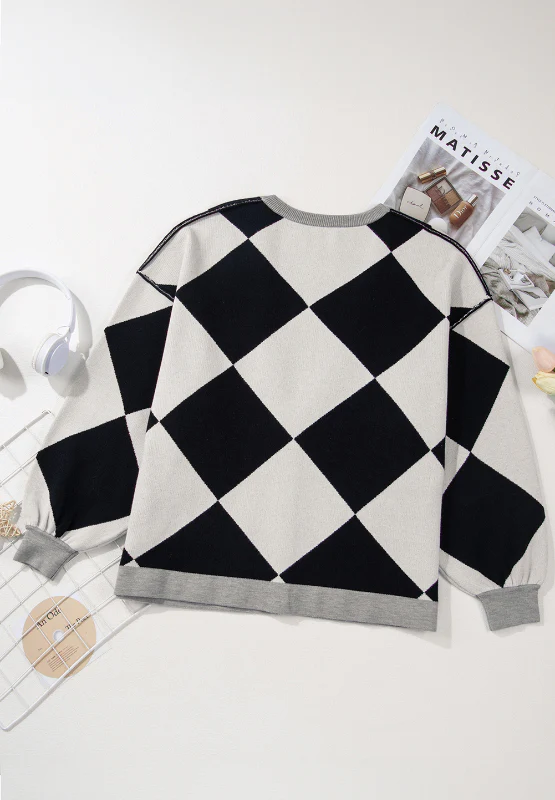 Color Block Button Down Long Sleeve Cardigan - Image 8