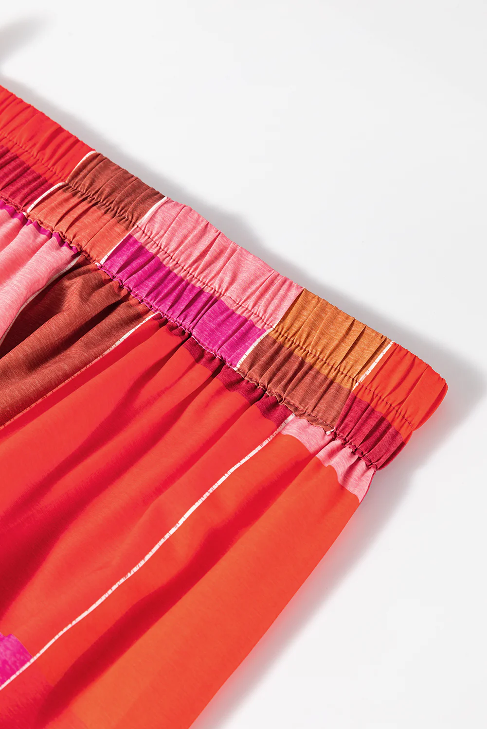 Color Block Elastic Waist Maxi Skirt - Image 7