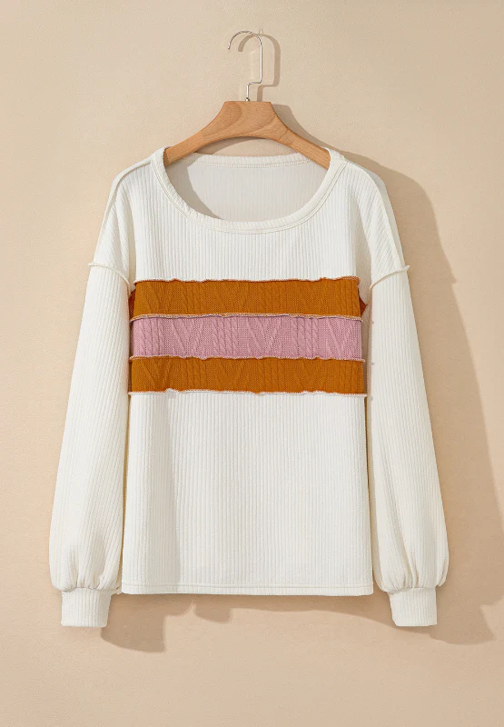 Color Block Long Sleeve Sweatshirt - Image 3