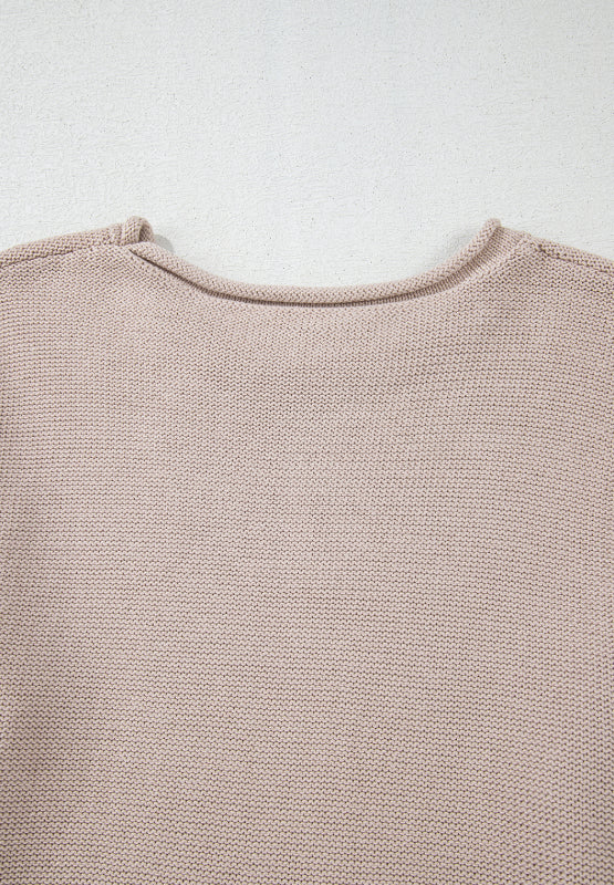 Color Block Round Neck Long Sleeve  Sweater - Image 7
