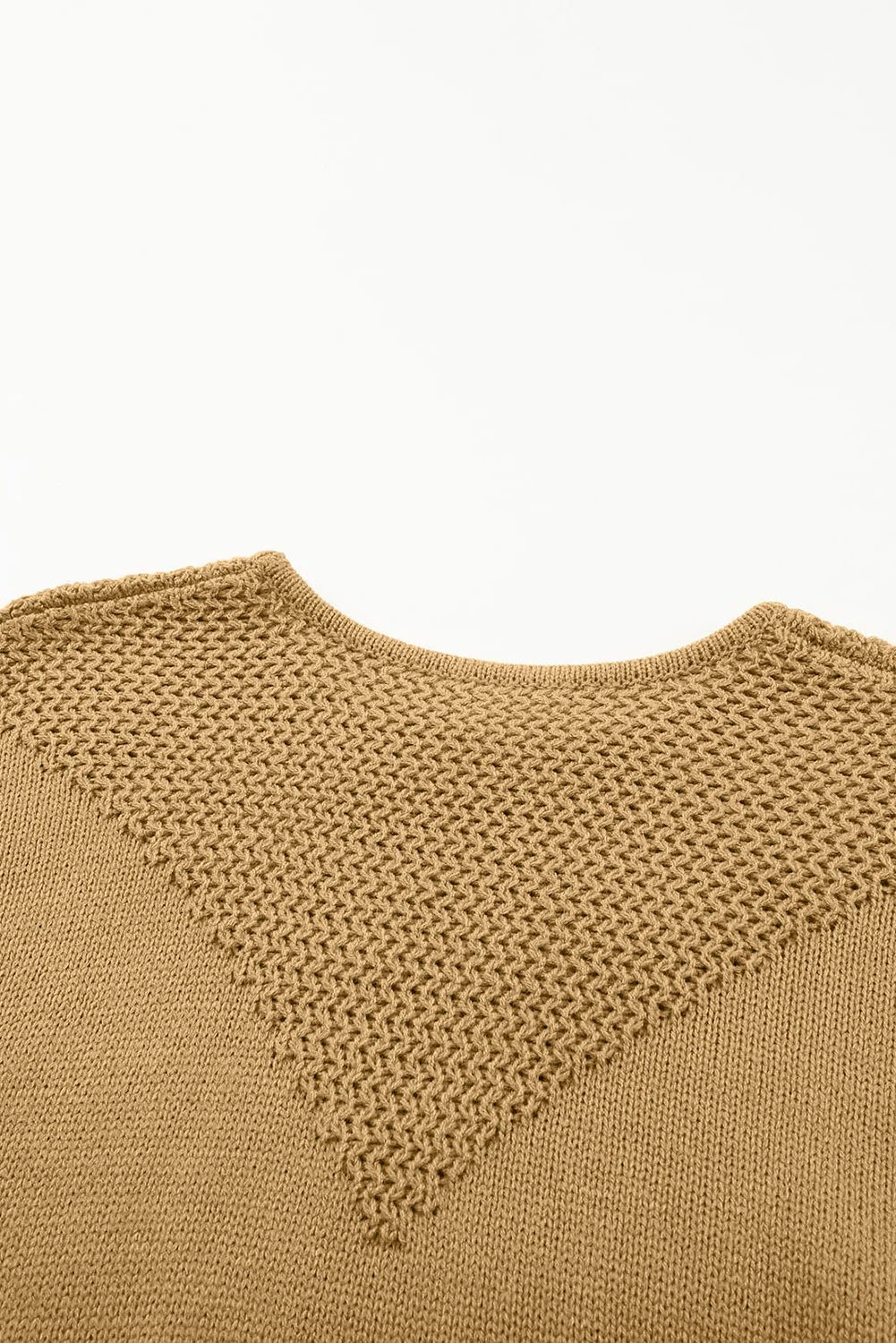 Color Block Round Neck Long Sleeve Sweater - Image 11