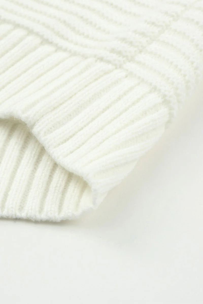 Color Block Round Neck Long Sleeve Sweater - Image 13