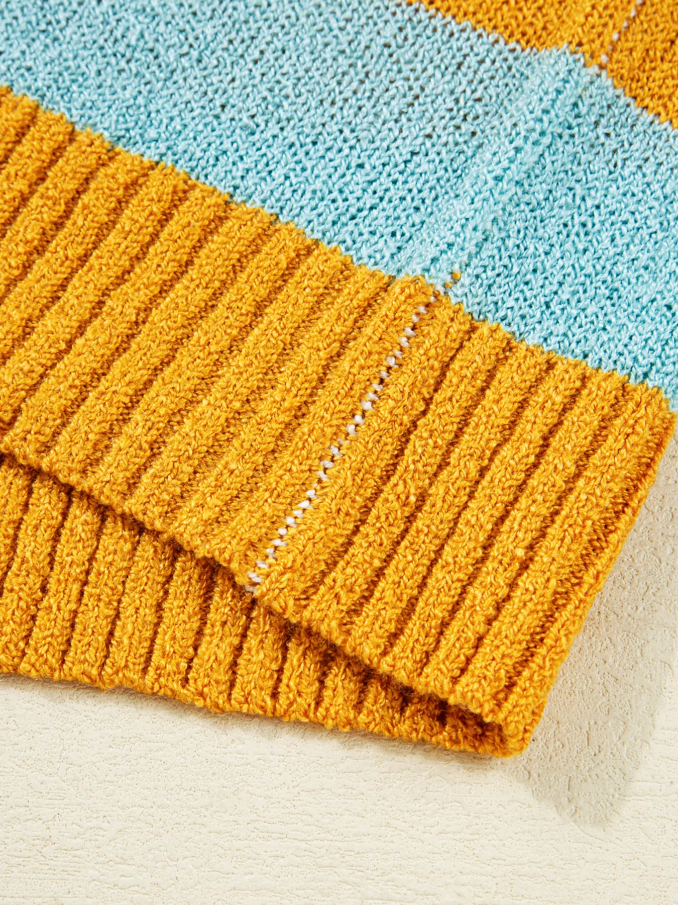 Color Block Striped Sweater - Image 7