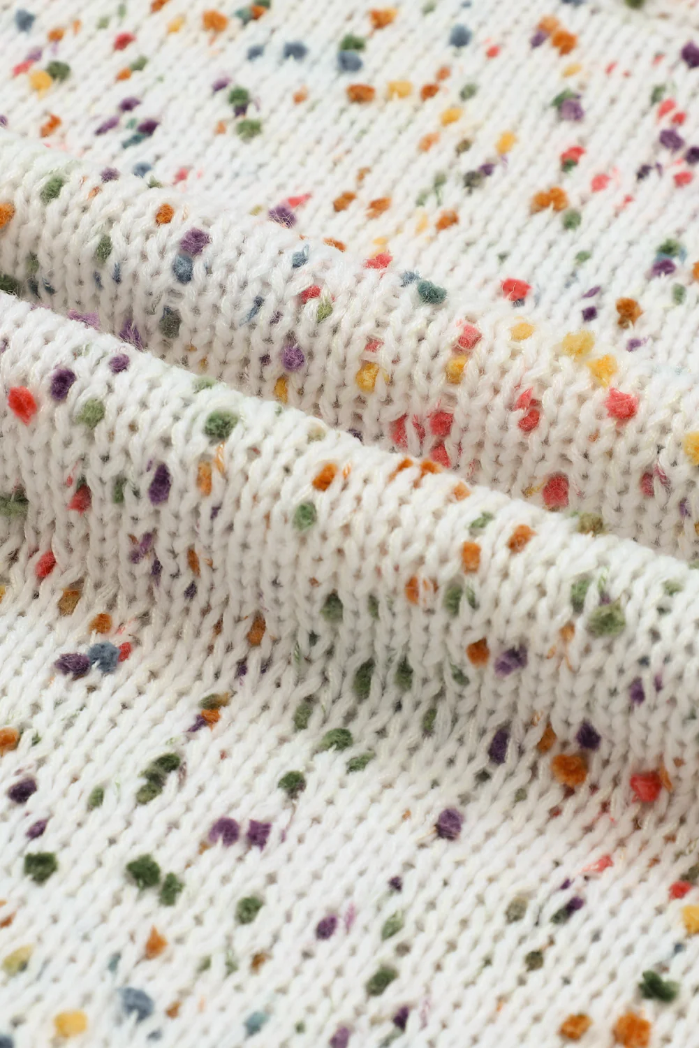 Confetti Round Neck Long Sleeve Sweater - Image 11