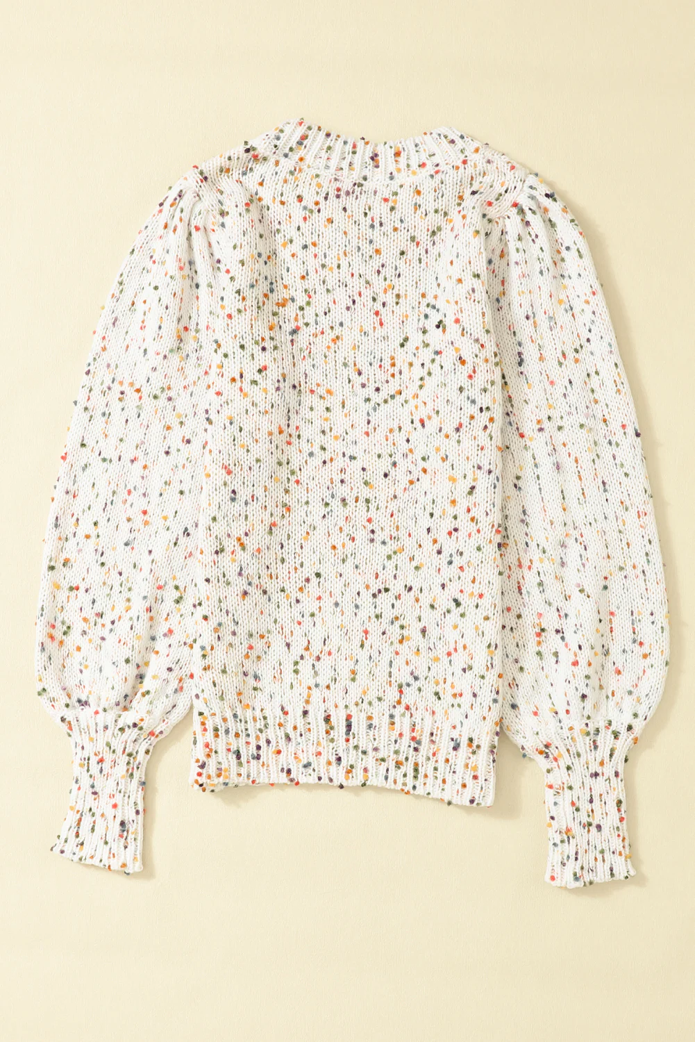 Confetti Round Neck Long Sleeve Sweater - Image 7