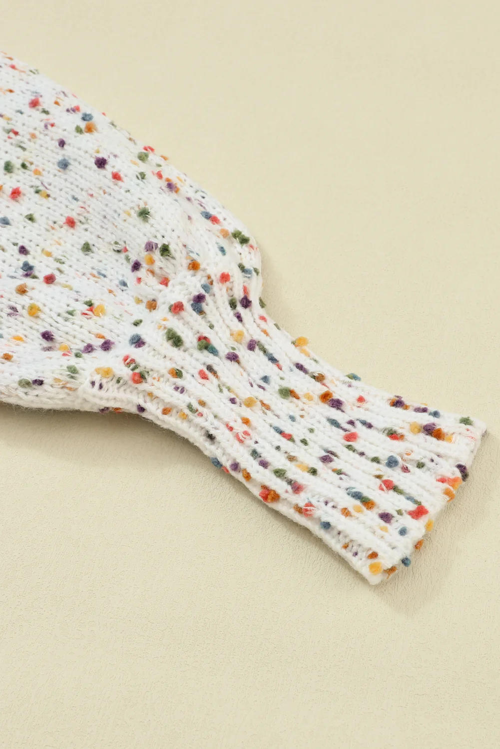 Confetti Round Neck Long Sleeve Sweater - Image 9