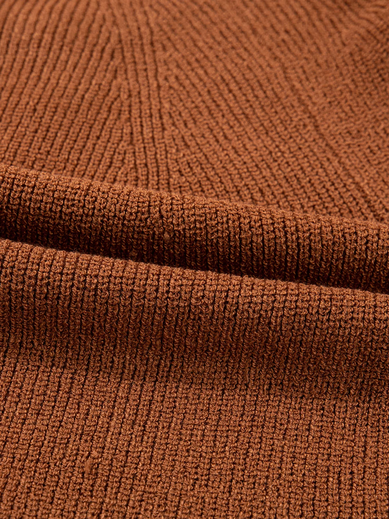 Contrast Knit V Neckline Cardigan - Image 6