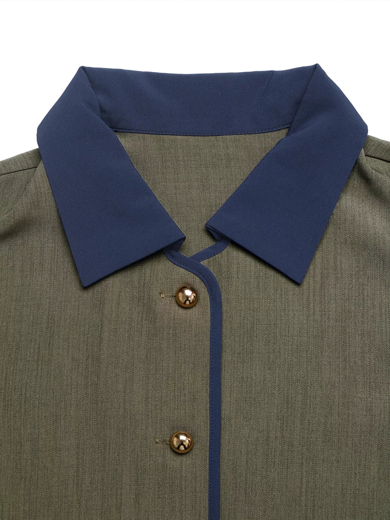 Contrast Trim Button-Up Jacket - Image 7