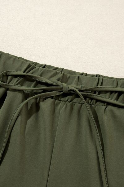 Contrast Trim Tee and Shorts Set - Image 12