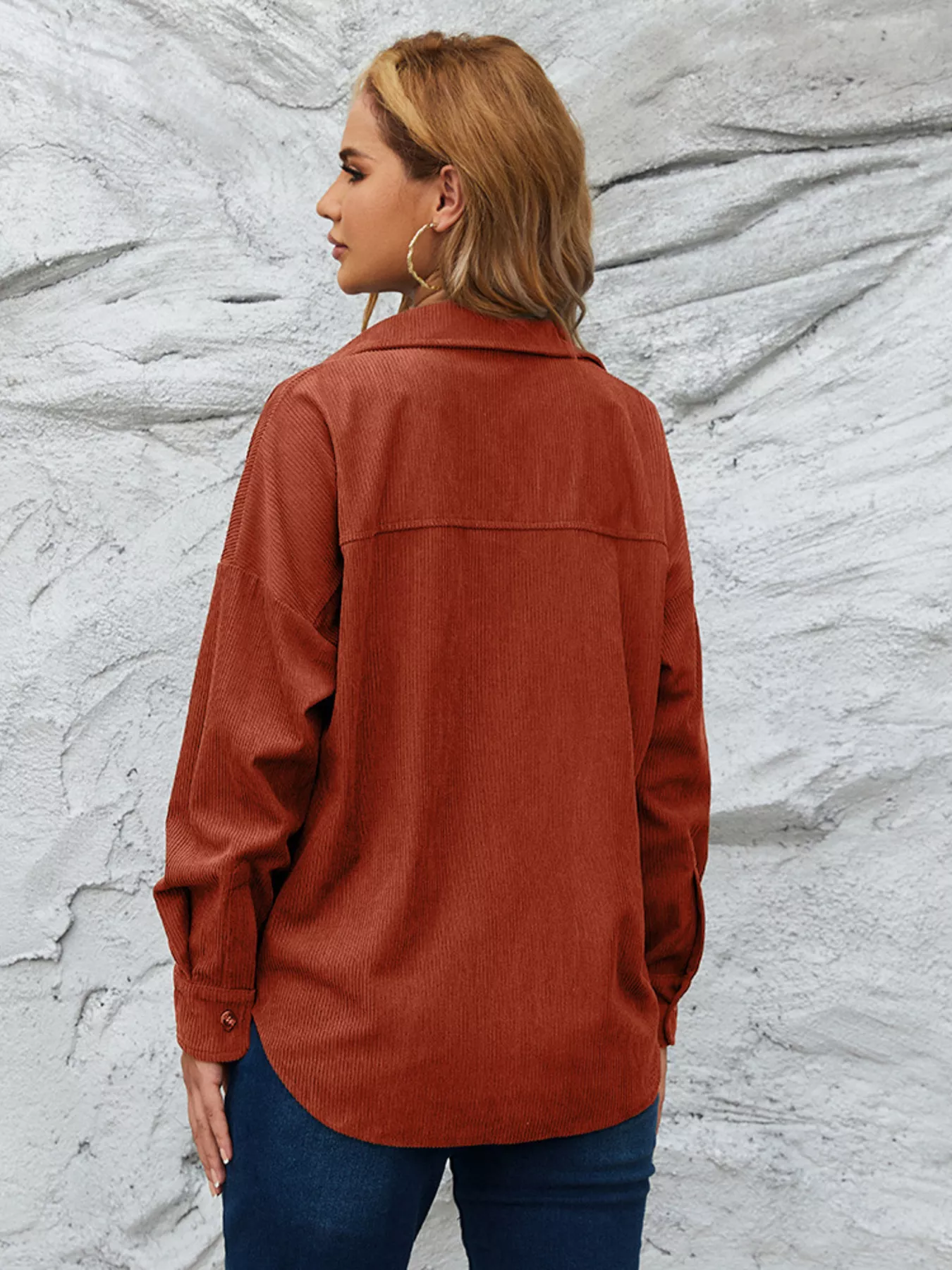 Corduroy Button-Up Shirt - Image 13