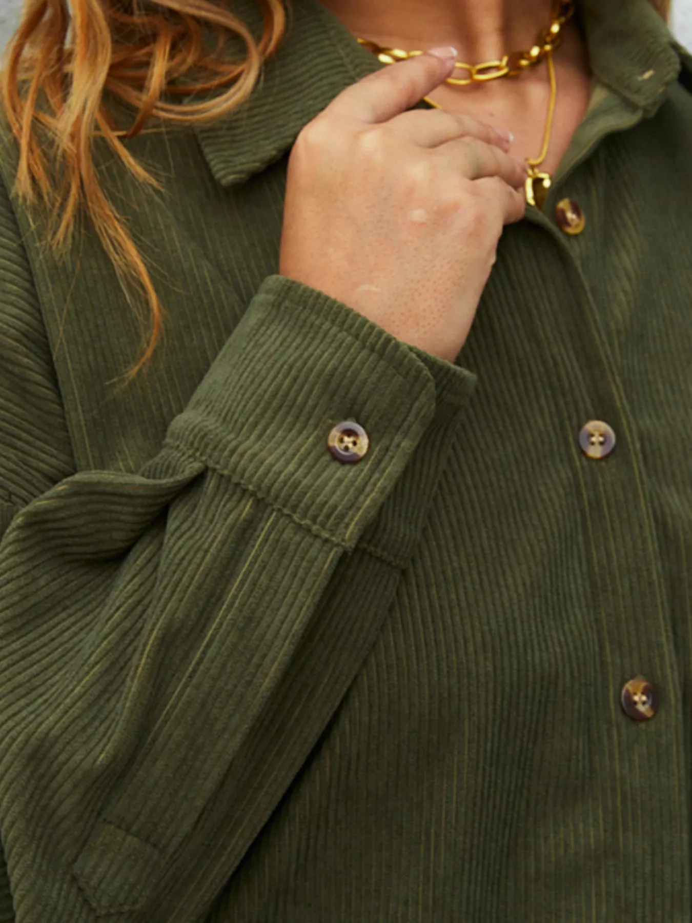Corduroy Button-Up Shirt - Image 3