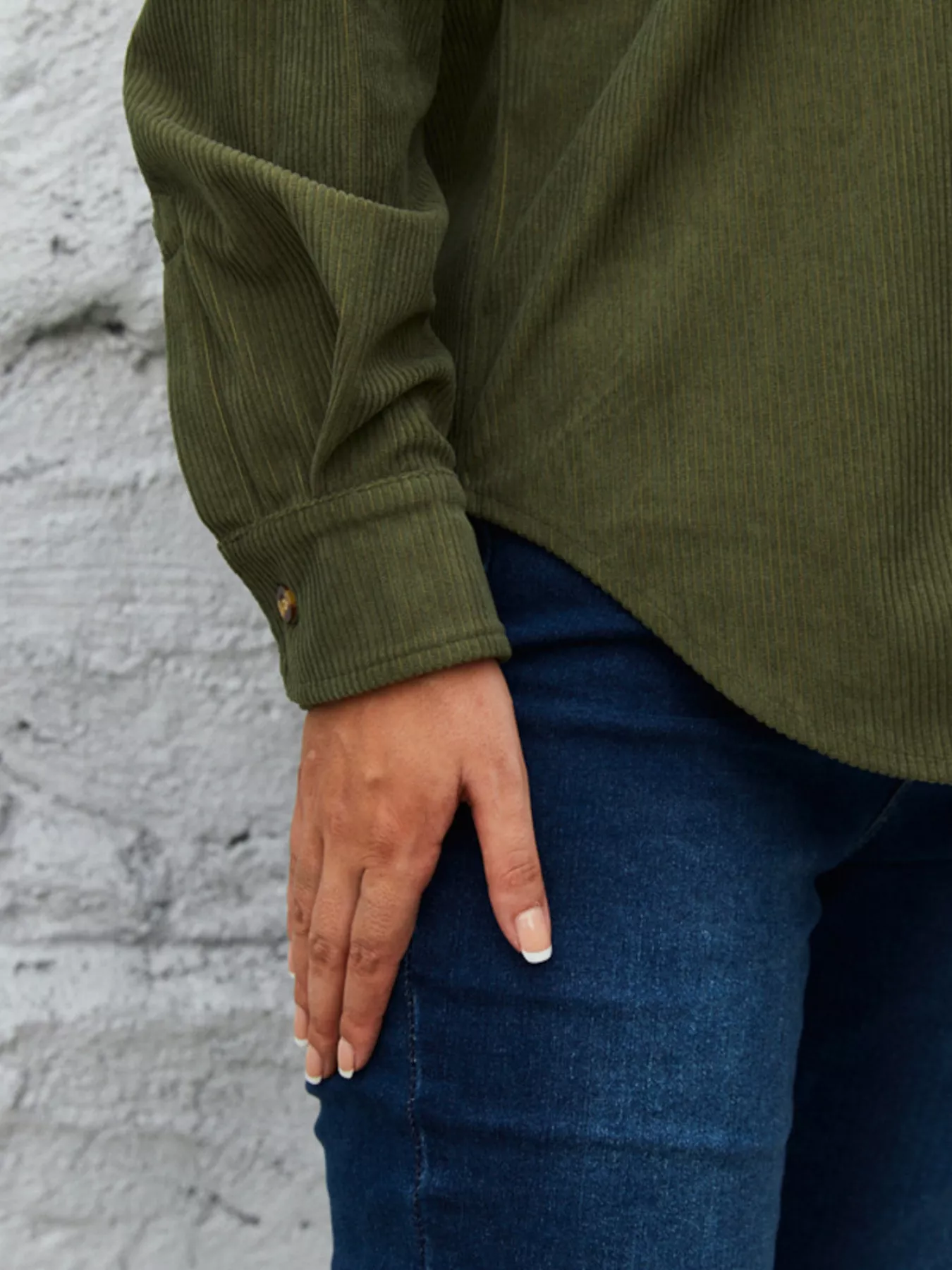 Corduroy Button-Up Shirt - Image 4