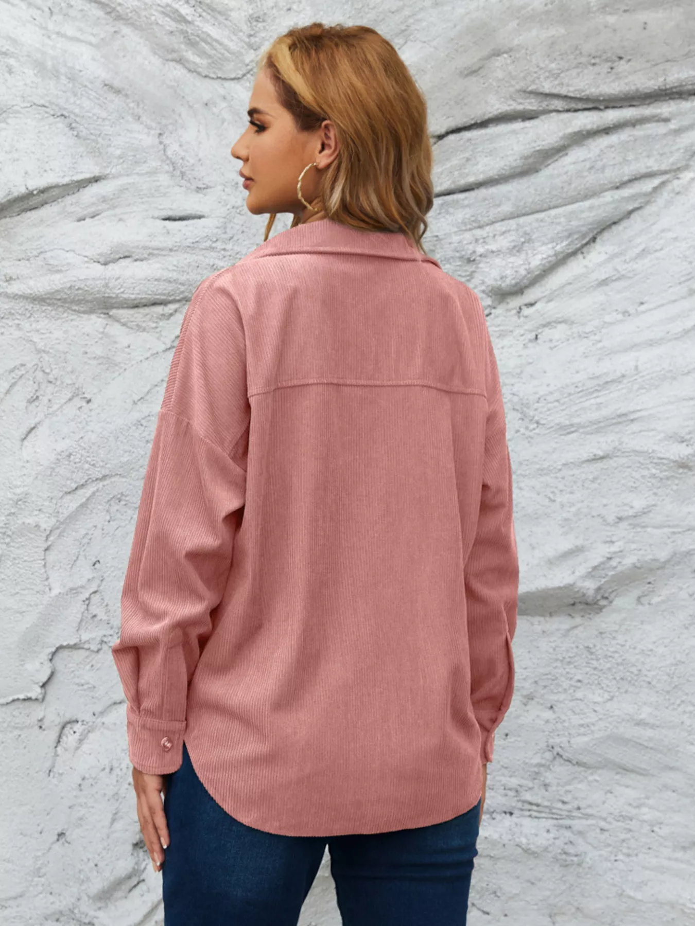 Corduroy Button-Up Shirt - Image 8