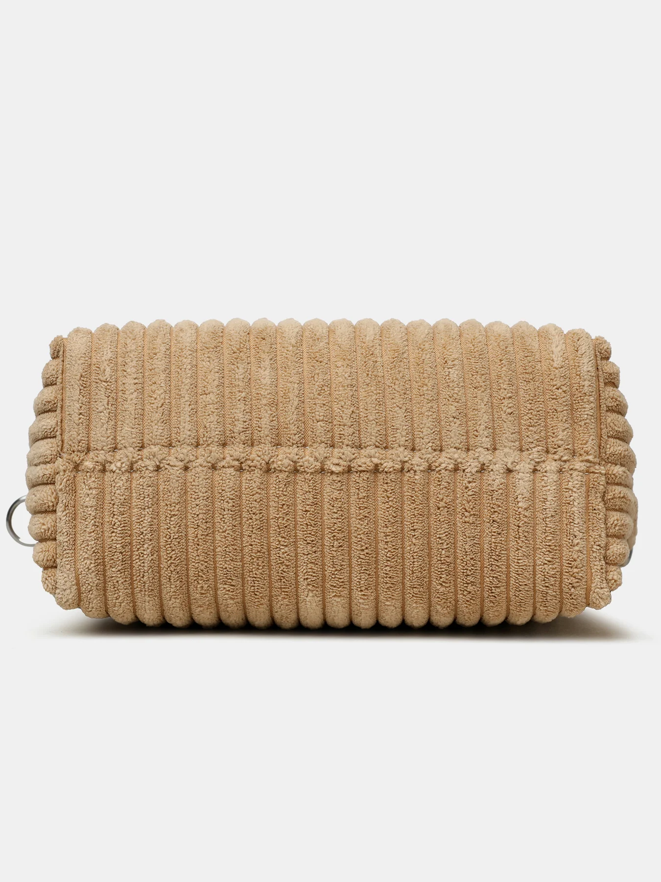 Corduroy Solid Color Crossbody Bag with Removable Strap - Image 7