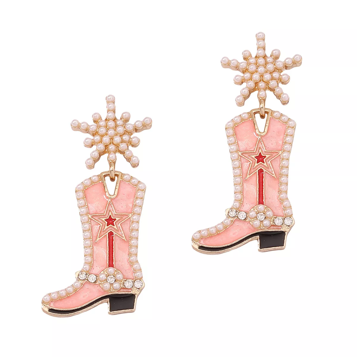 Cowgirl Boot Dangle Earrings - Image 2