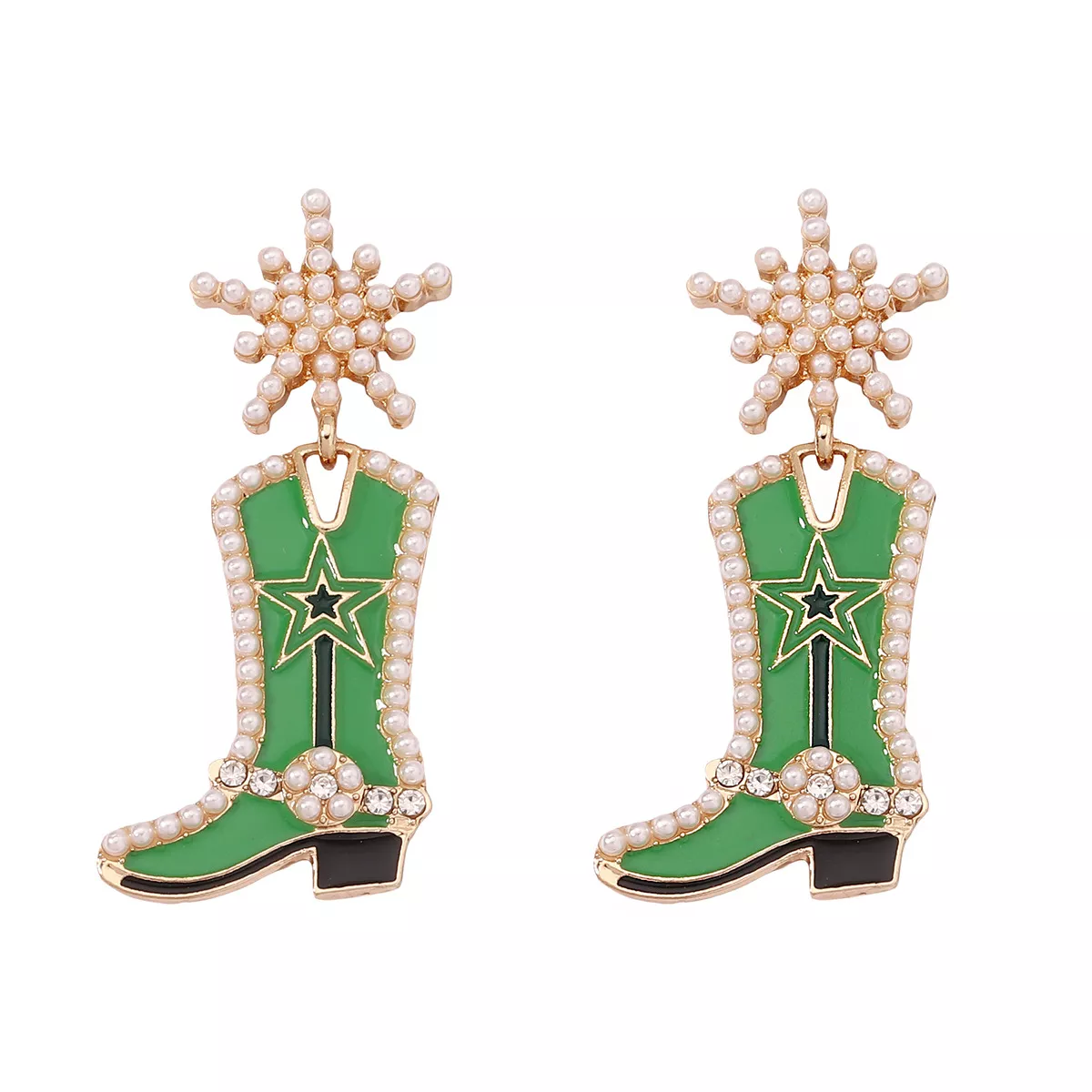 Cowgirl Boot Dangle Earrings - Image 3