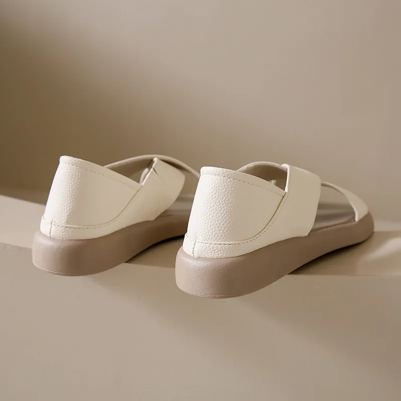 Crossover Platform Comfort Sandals - Image 11