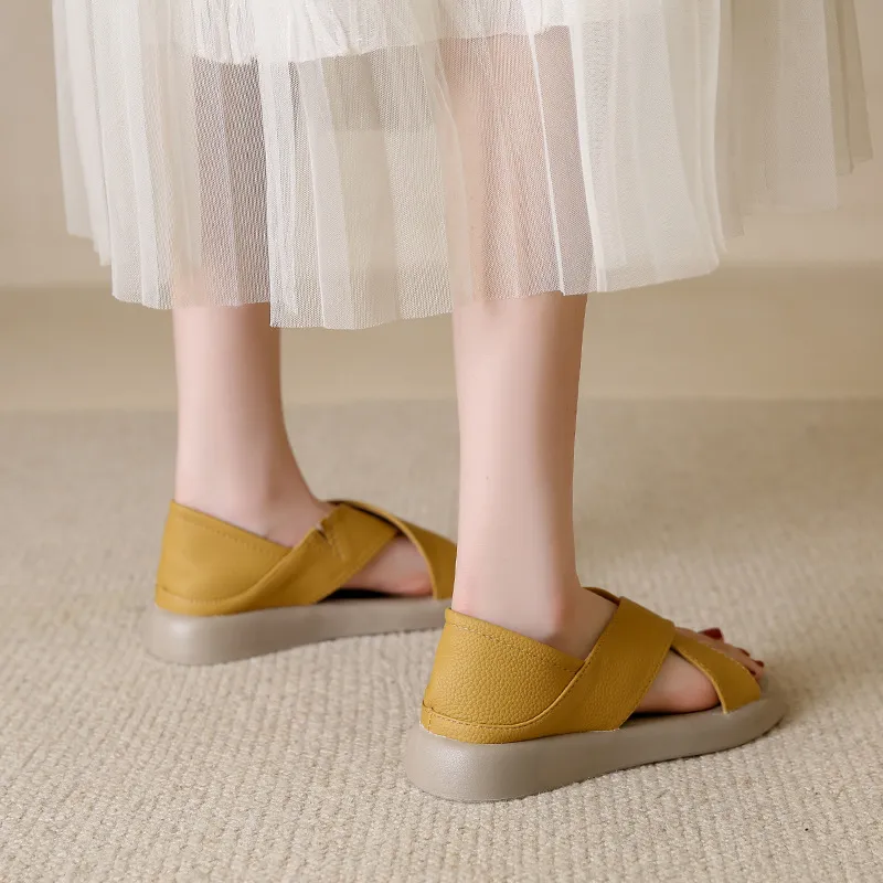 Crossover Platform Comfort Sandals - Image 15