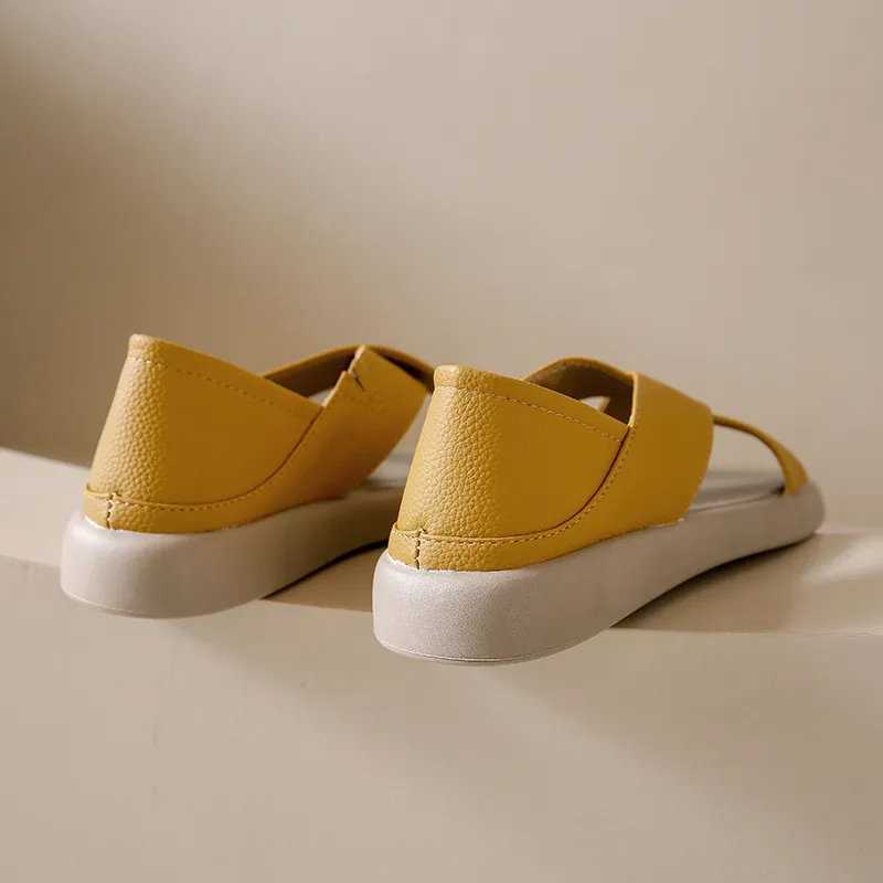 Crossover Platform Comfort Sandals - Image 18