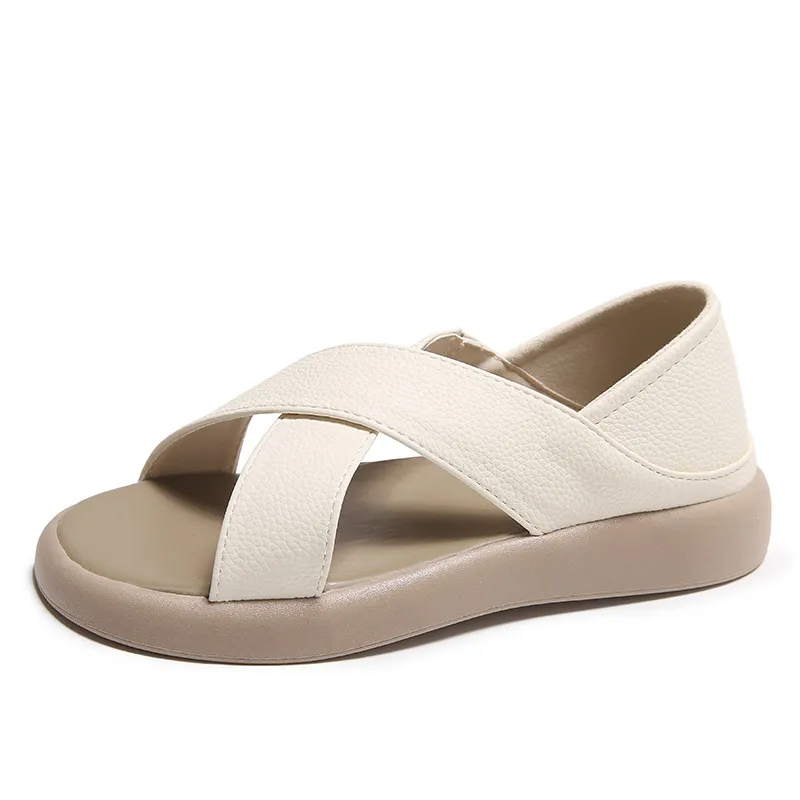 Crossover Platform Comfort Sandals - Image 8