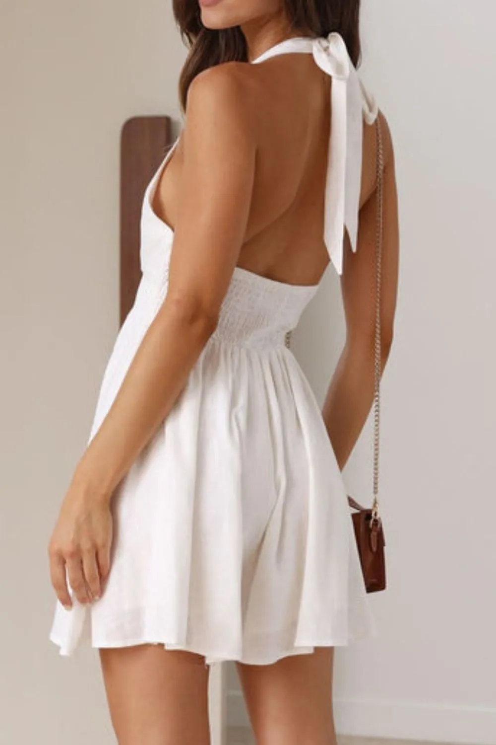 Cutout Halter Neck Mini Dress - Image 5