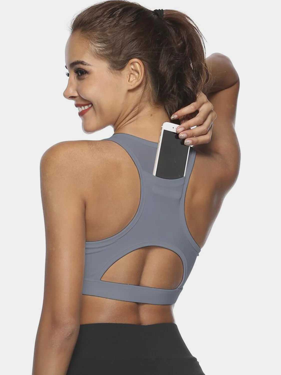 Cutout Scoop Neck Active Tank - Image 7