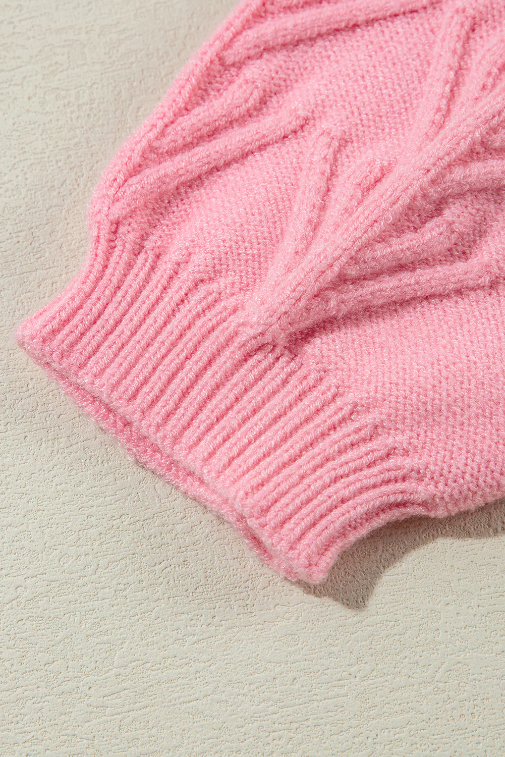 Daisy Notched Long Sleeve Sweater - Image 10