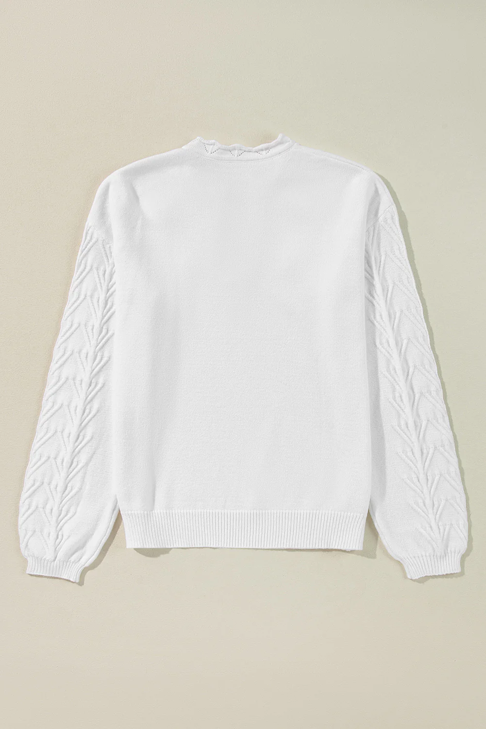 Daisy Notched Long Sleeve Sweater - Image 20