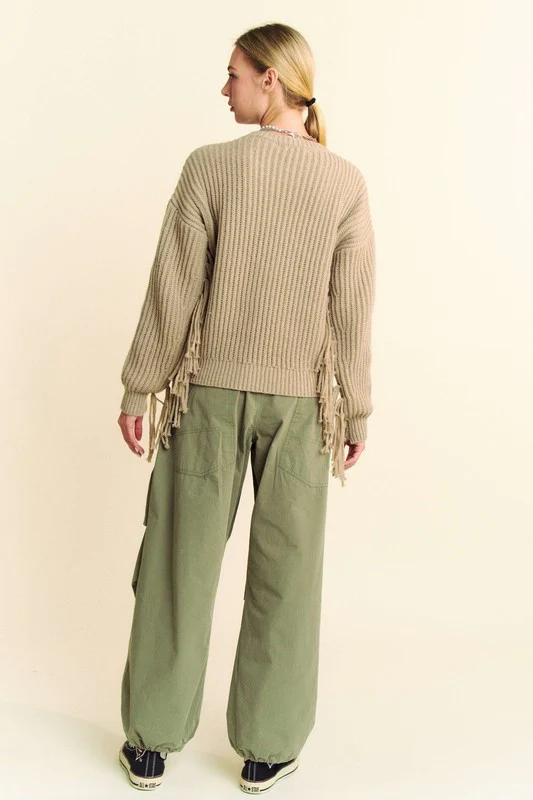 Davi & Dani Drawstring Baggy Pants with Pockets - Image 5