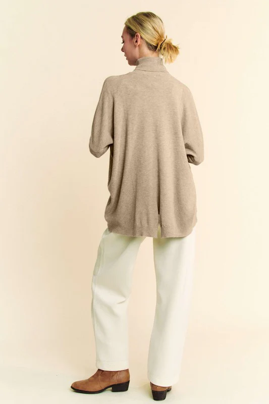 Davi & Dani Turtleneck Long Sleeve Knit Top - Image 4
