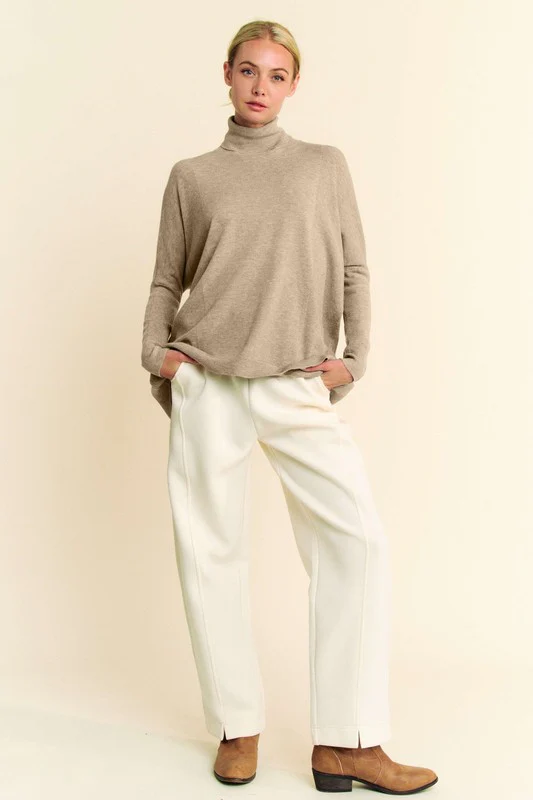 Davi & Dani Turtleneck Long Sleeve Knit Top - Image 5