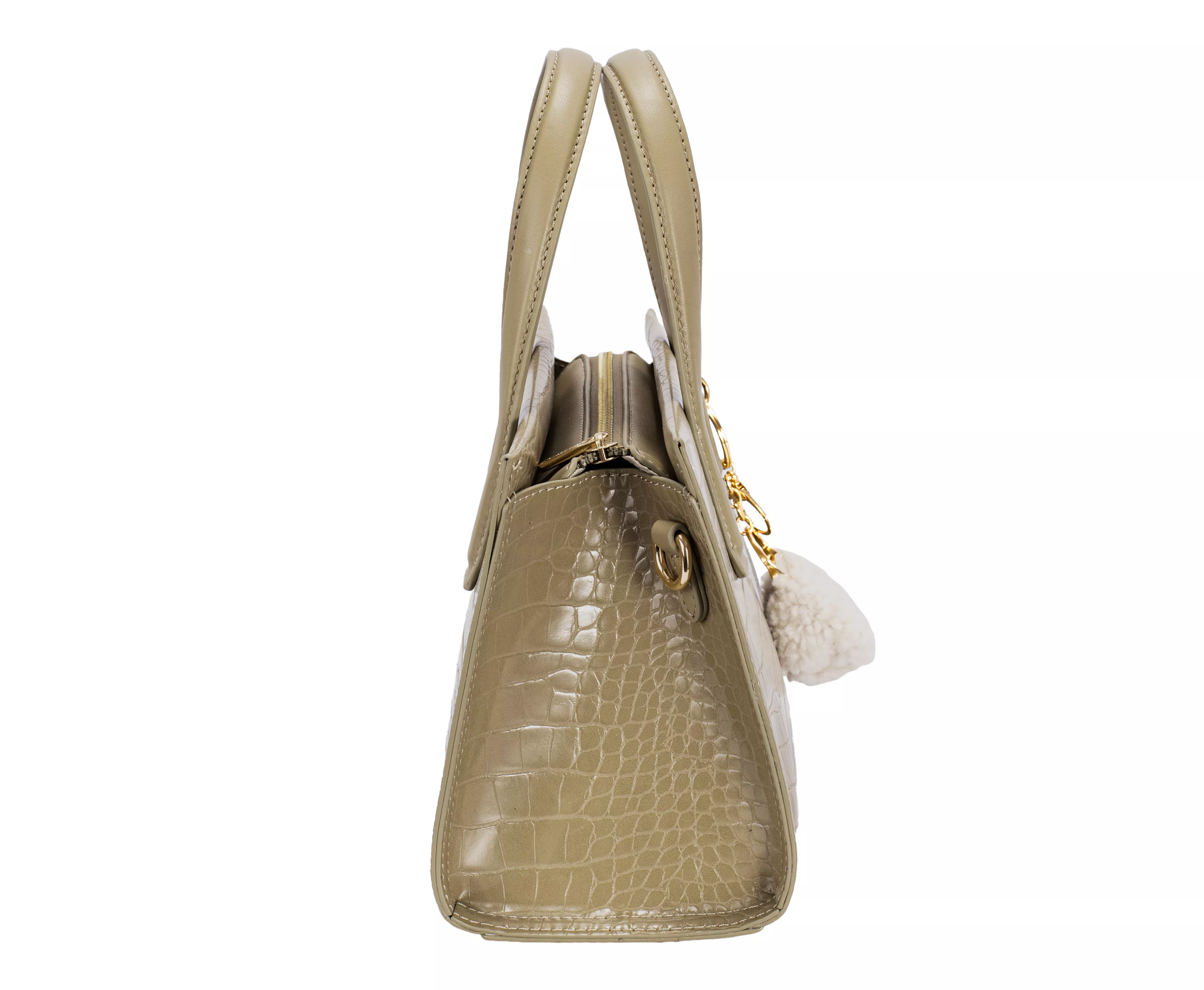 David Jones Crocodile Pattern Handbag - Image 3
