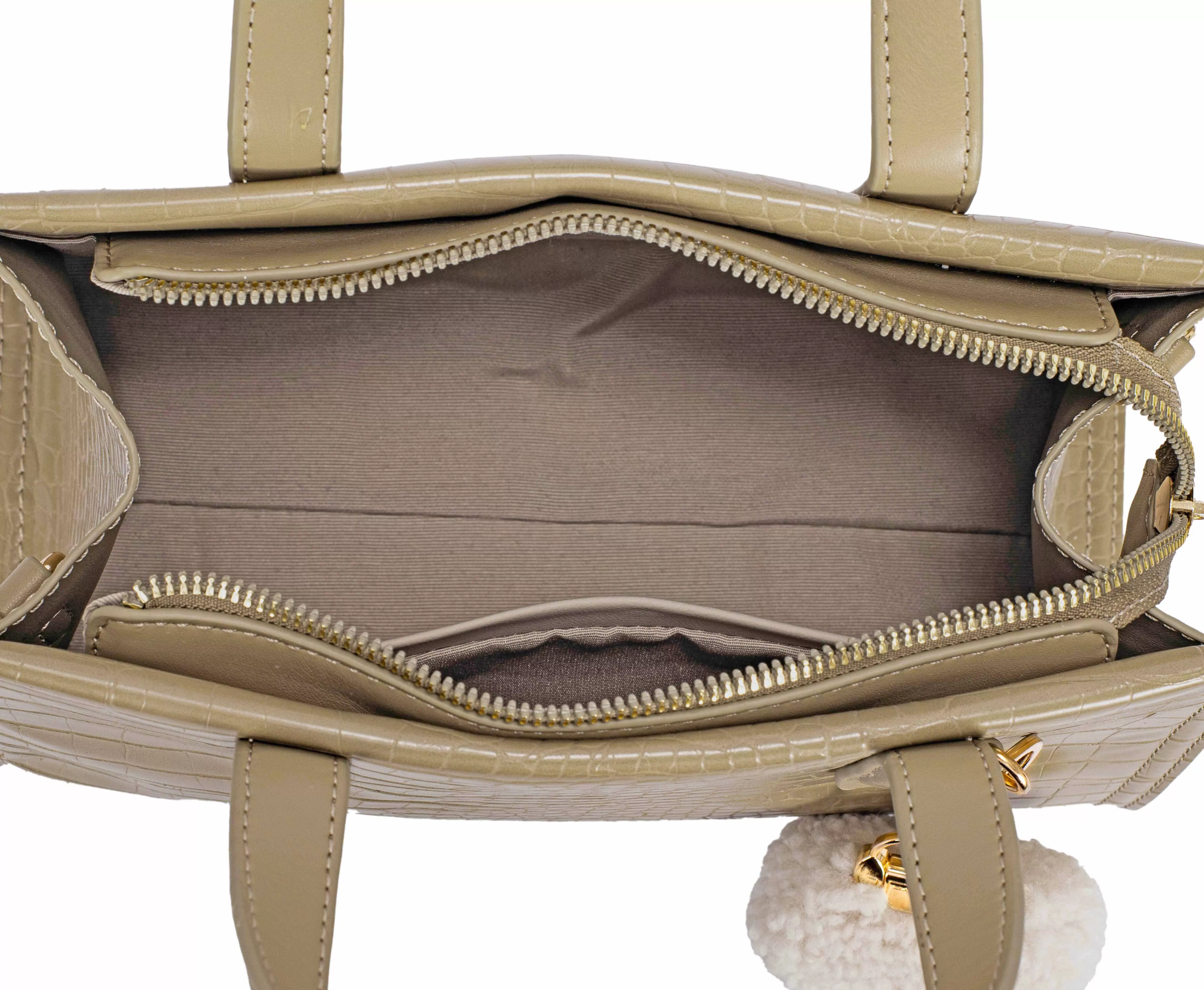 David Jones Crocodile Pattern Handbag - Image 5