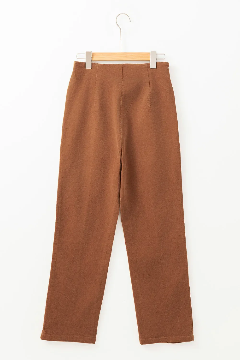 Decorative Button Straight Leg Pants - Image 5