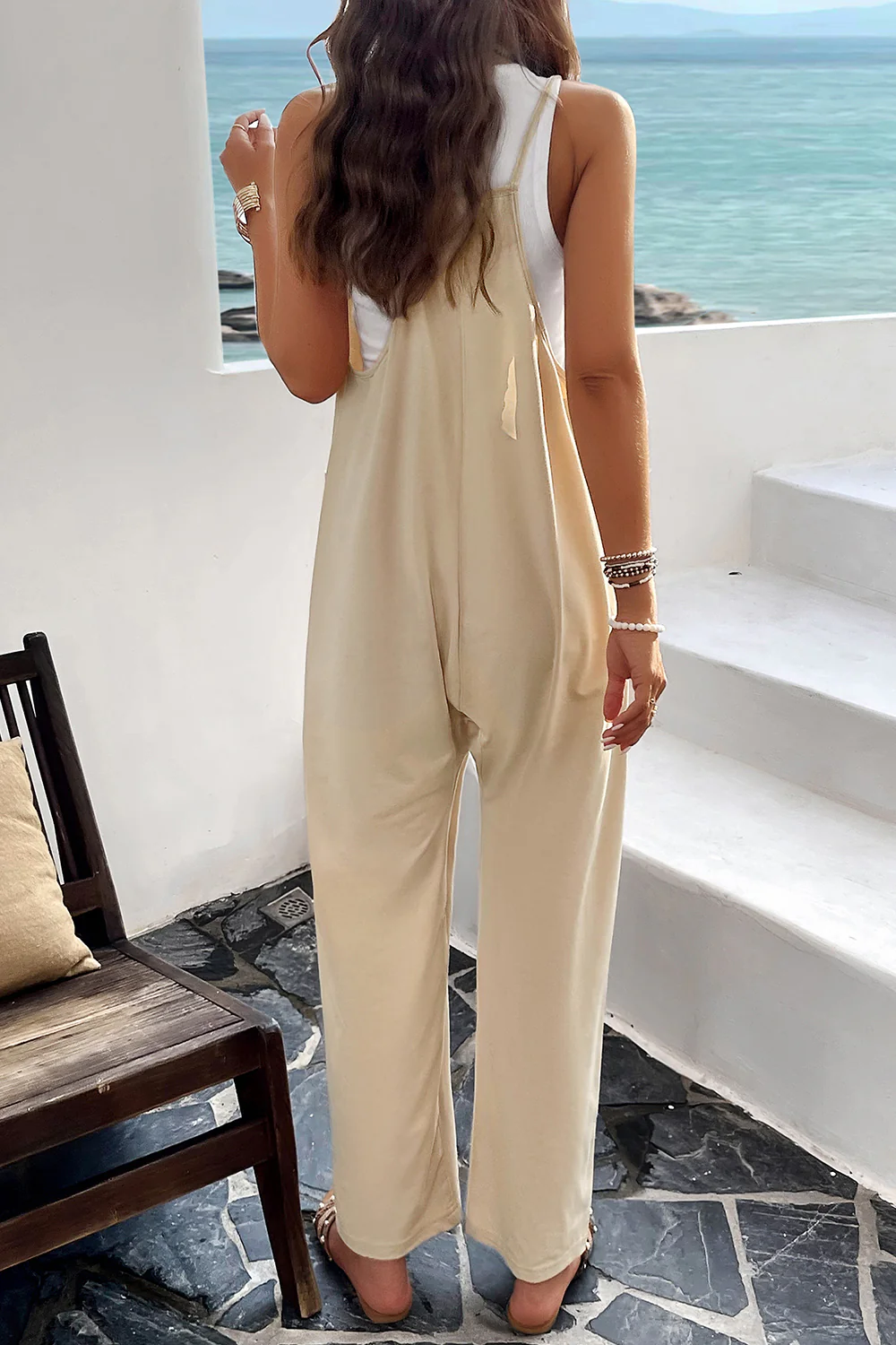 Devine Pocketed Spaghetti Strap Overalls - Image 34