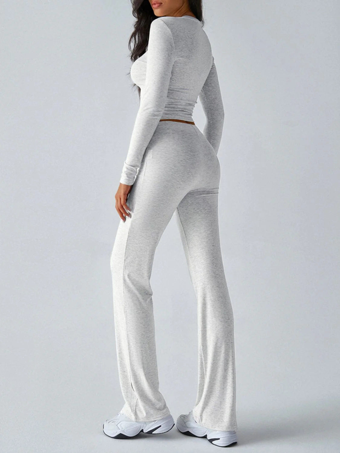 Devine Round Neck Long Sleeve Top and Drawstring Pants Set - Image 14