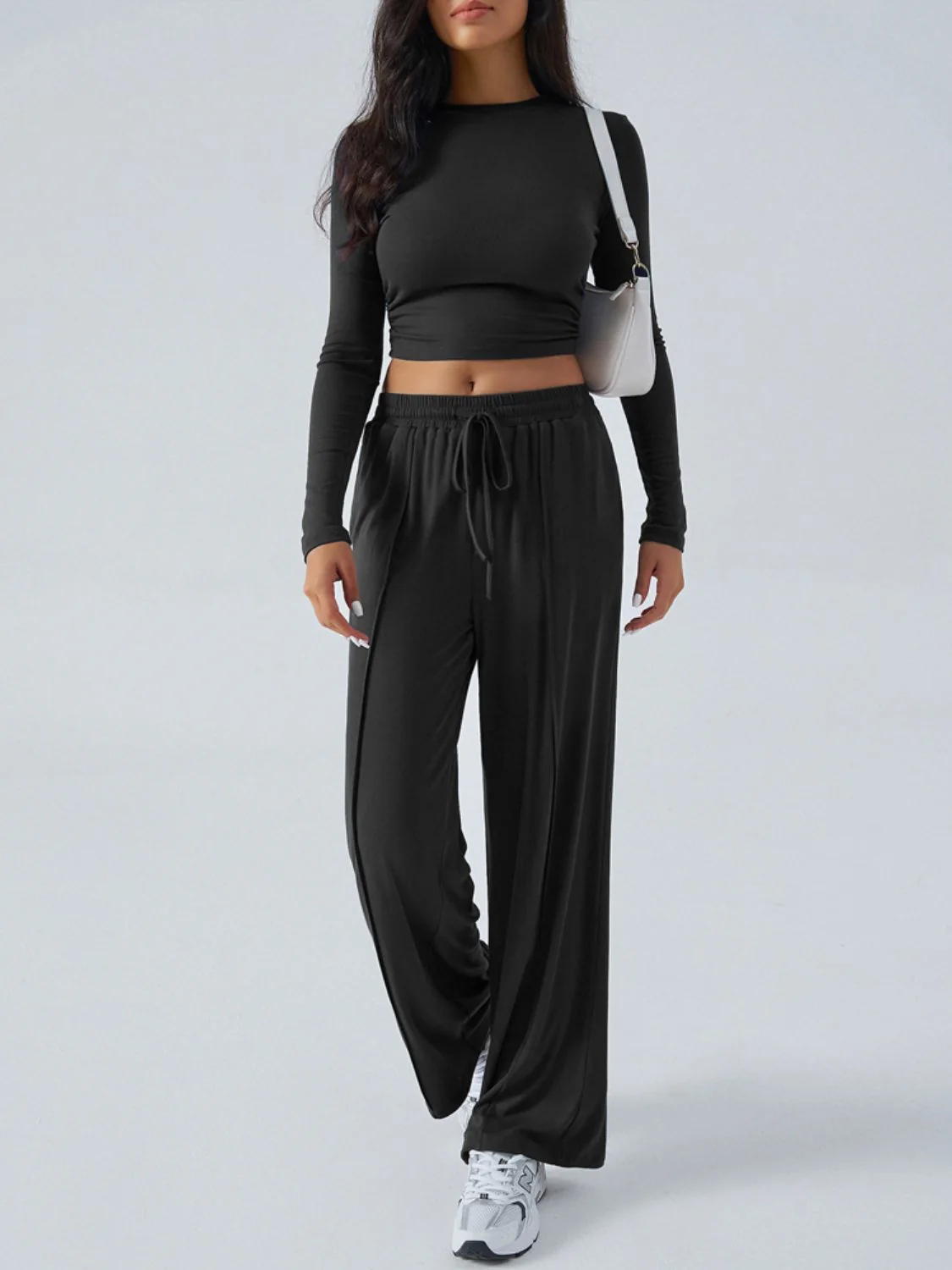 Devine Round Neck Long Sleeve Top and Pants Set - Image 14